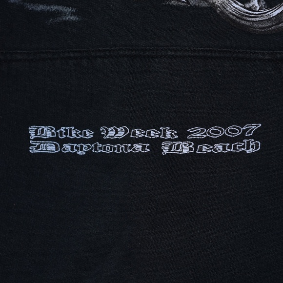 Vintage Daytona Bike Week 07' Biker Hoodie - Picture 2 of 8